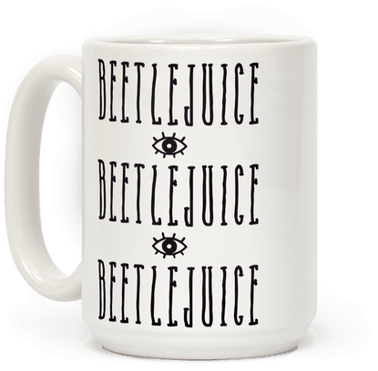 Beetlejuice Name Repeat Mug