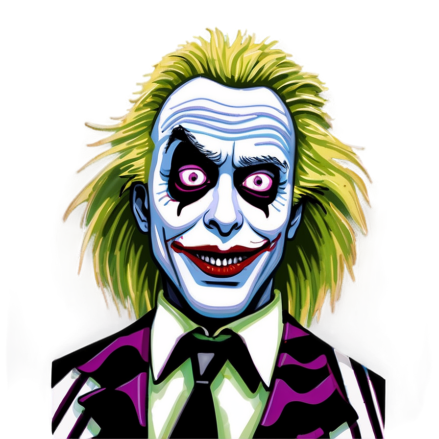Beetlejuice Portrait Art PNG 24 PNG with transparent background