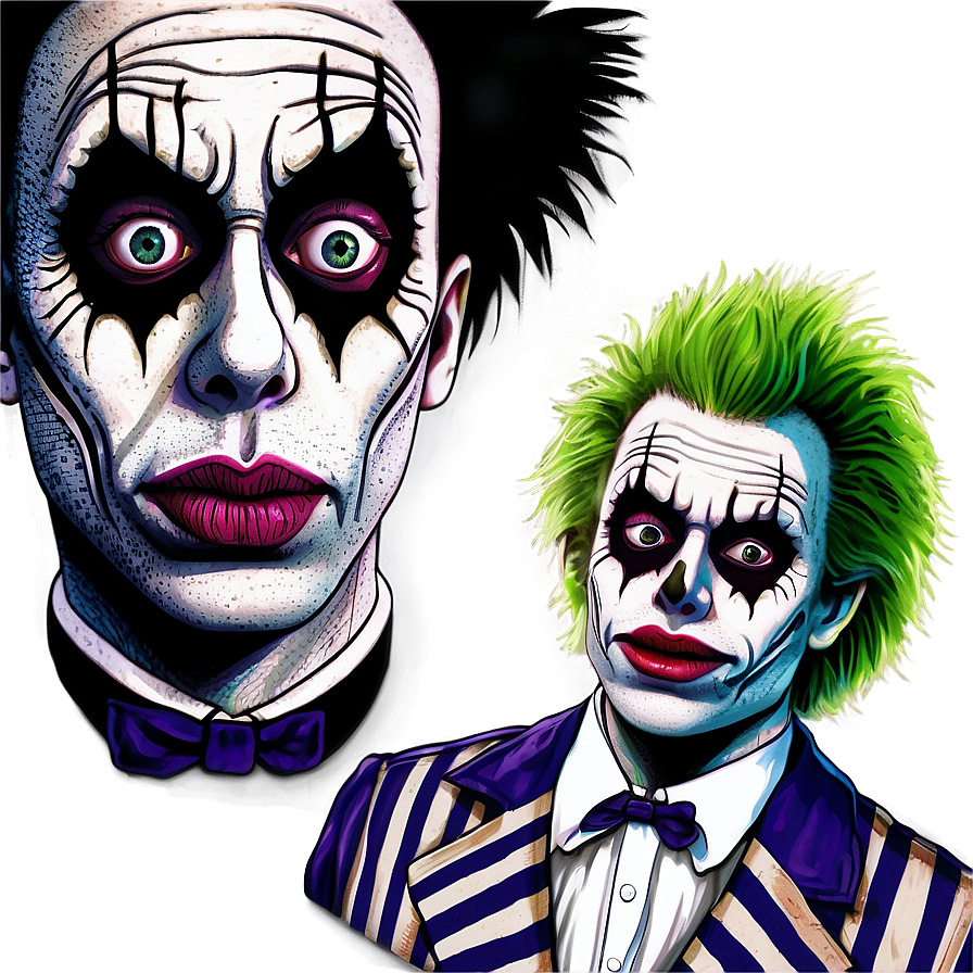 Beetlejuice Portrait Art PNG wmo PNG with transparent background