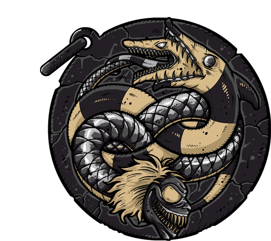 Beetlejuice/never Ending Story Mash-up - Never Ending Story Emblem PNG with transparent background