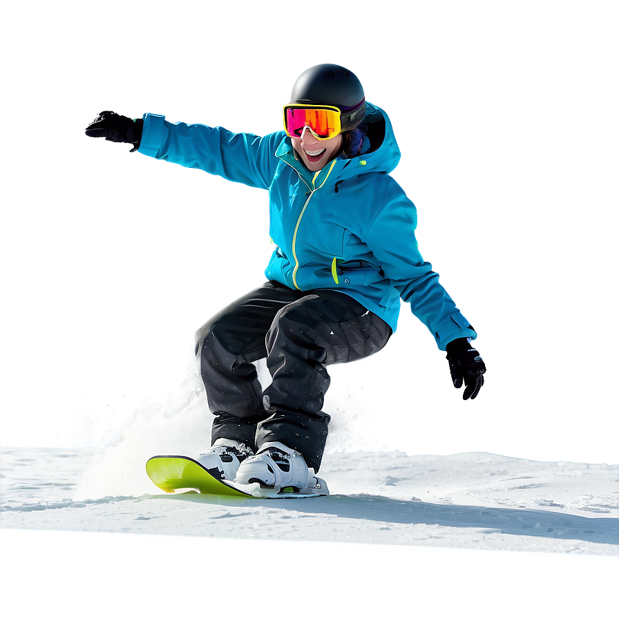 Beginner Snowboarding PNG 64 PNG with transparent background