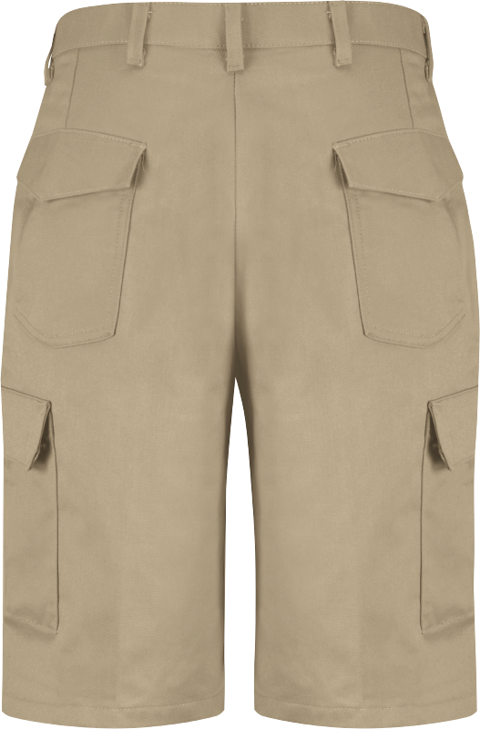 Beige Bermuda Shorts Front View