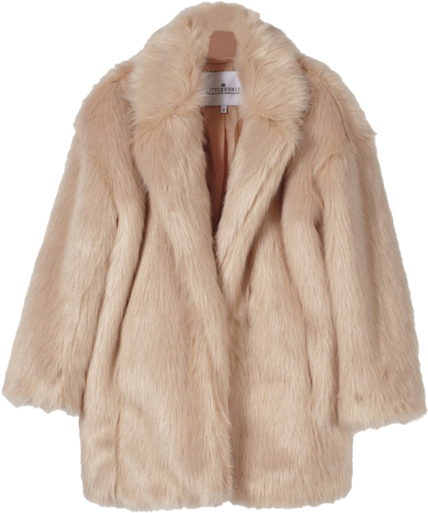 Beige Faux Fur Coat