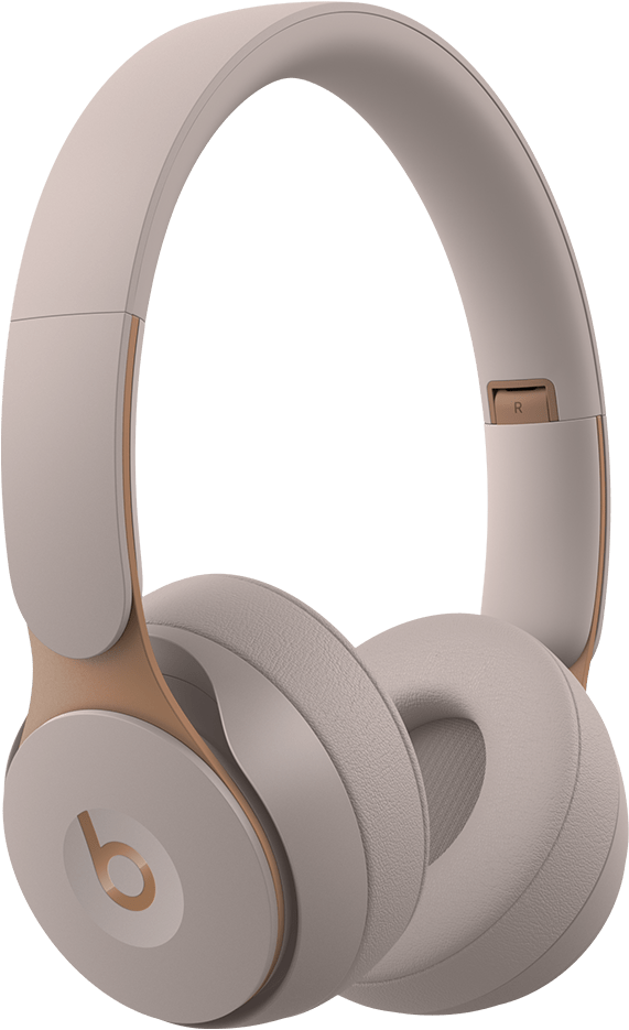 Beige Over Ear Headphones