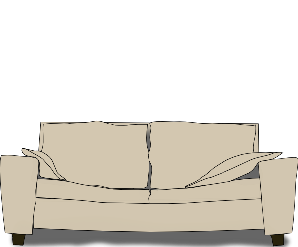 Beige Sofa Illustration