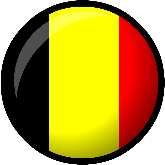 Belgian Flag Button