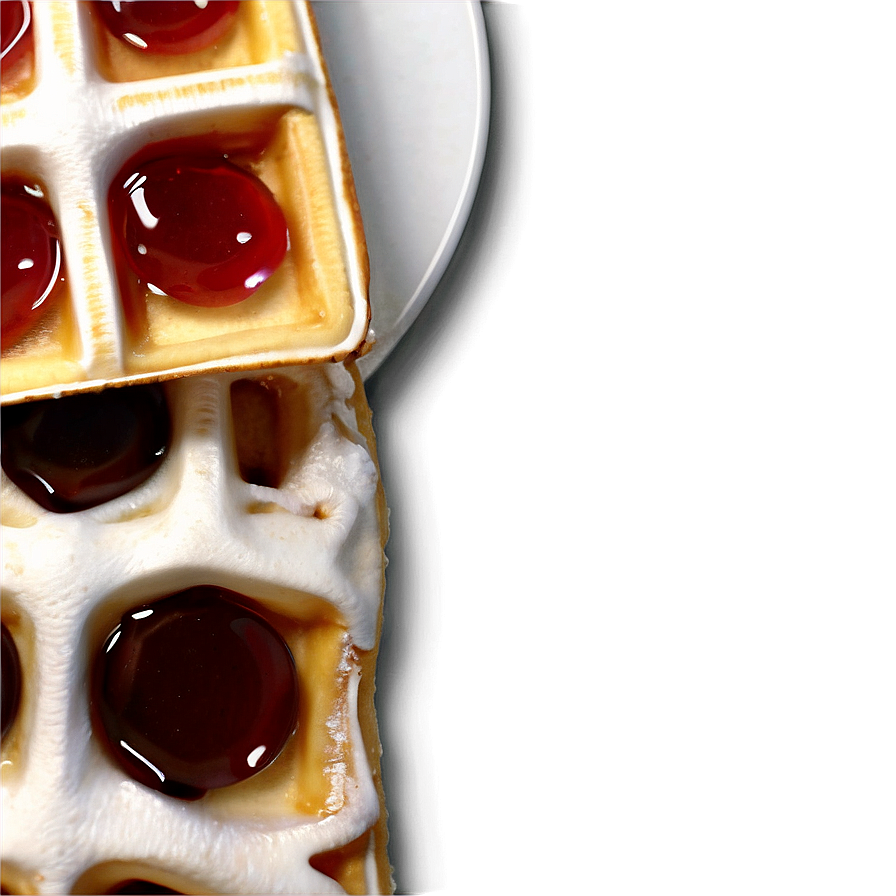 Belgian Waffles With Syrup Png Hjr5