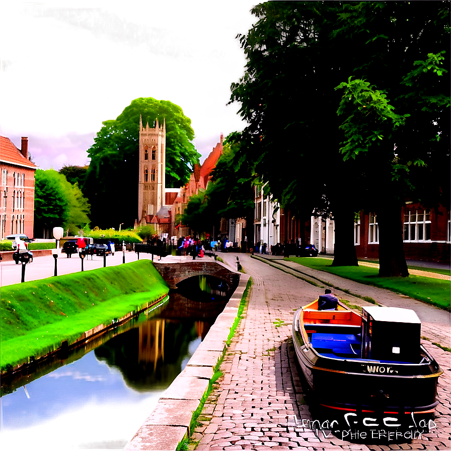 Belgium Canal Bruges Png Fup