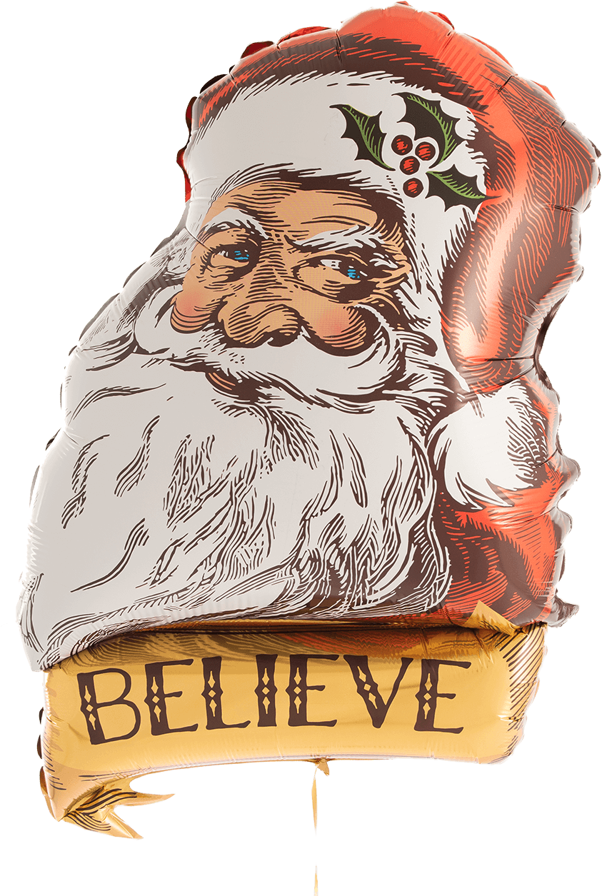 Believein Santa Christmas Illustration