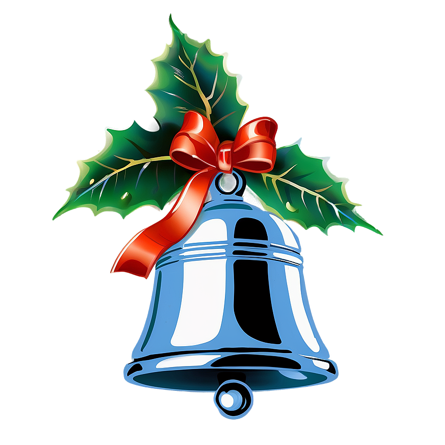 Bell With Holly Png Kyv86