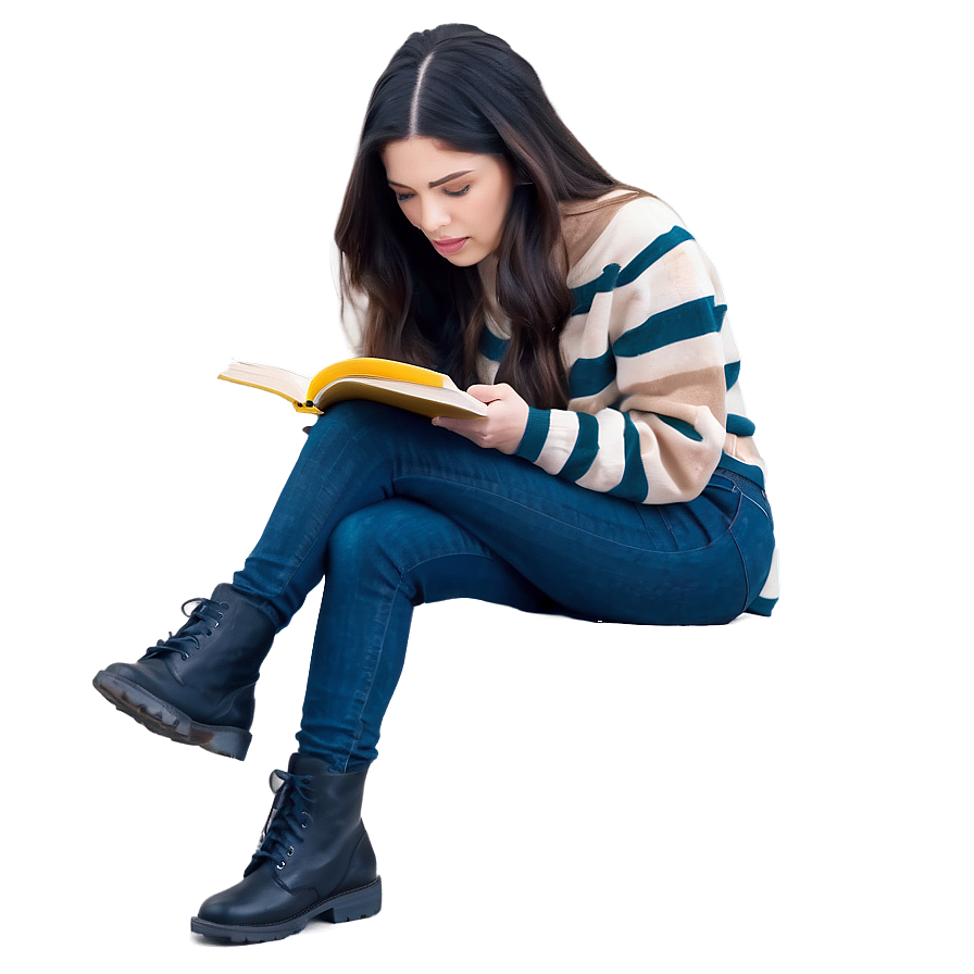 Bella Reading A Book Png 85