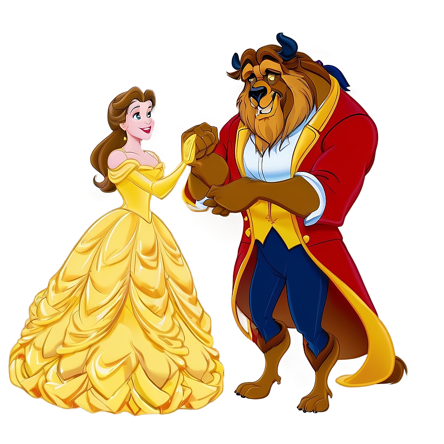 Belle And Beast Dance Scene PNG fpb80 PNG with transparent background