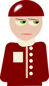 Bellhop Cartoon Character