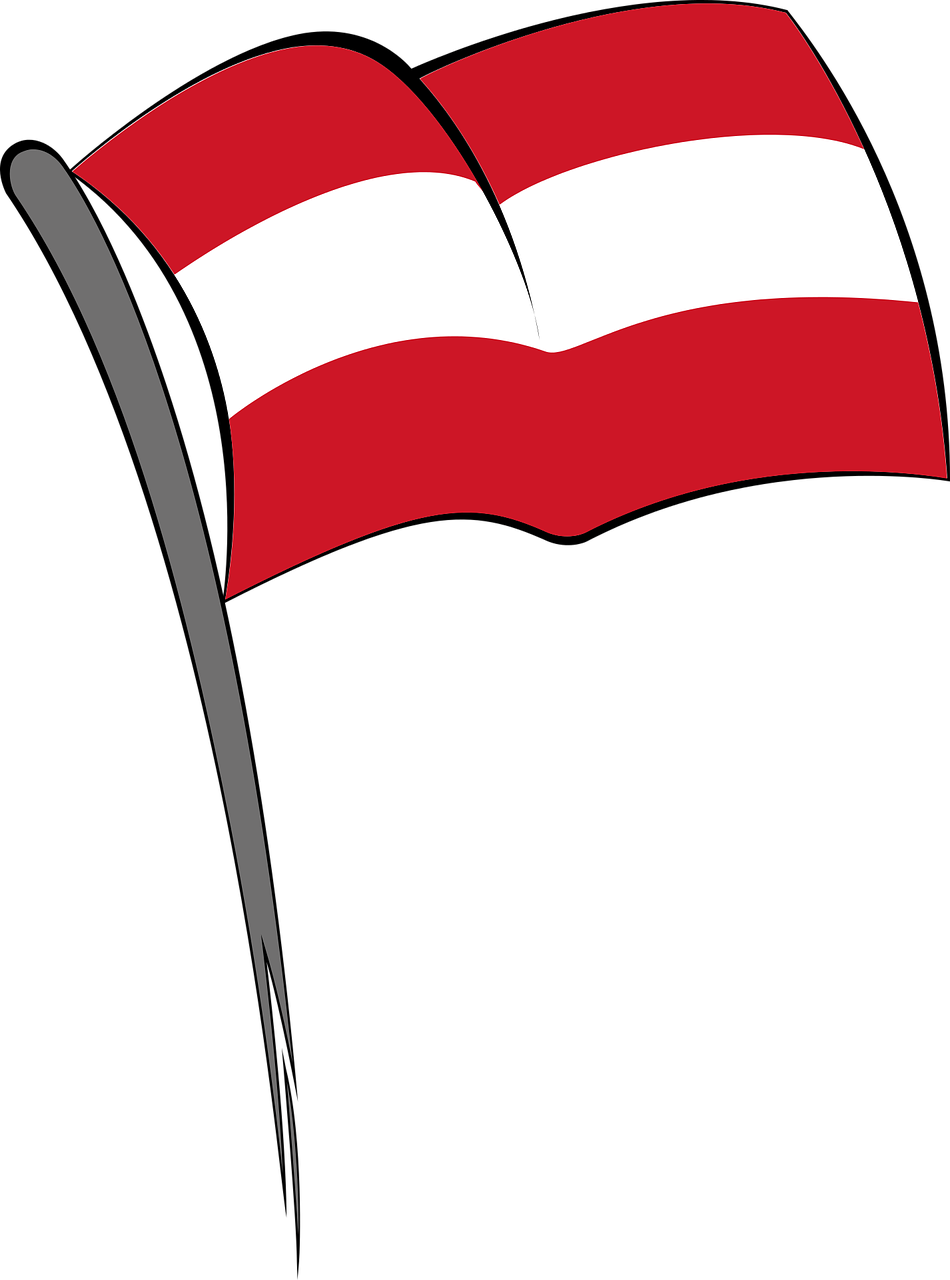 Bendera, Austria, Merah Putih Merah, Bergaris Garis - Austria Flag Clip Art, HD Png Download PNG with transparent background