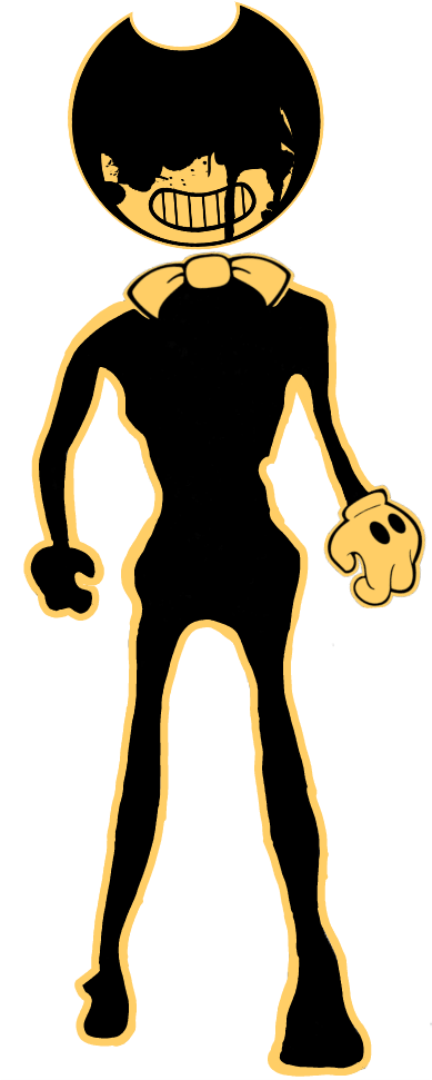 Bendy Cartoon Character Standing