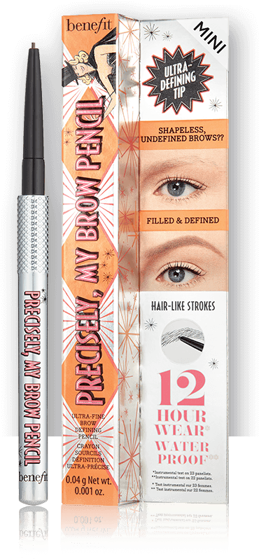 Benefit Eyebrow Pencil Packagingand Product PNG image with a transparent background, free high-resolution download