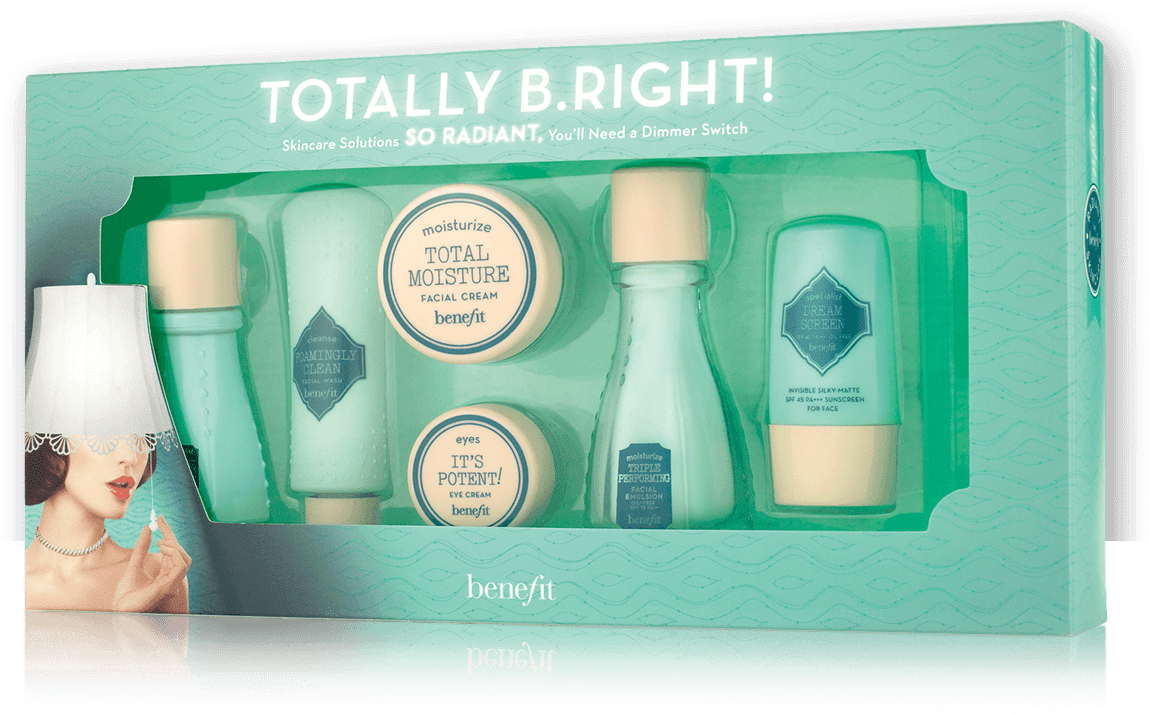 Benefit Totally B Right 6 Pc Radiant Skincare Set, HD Png Download PNG with transparent background