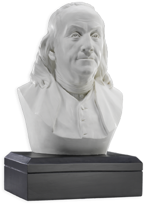 Benjamin Franklin Bust Sculpture