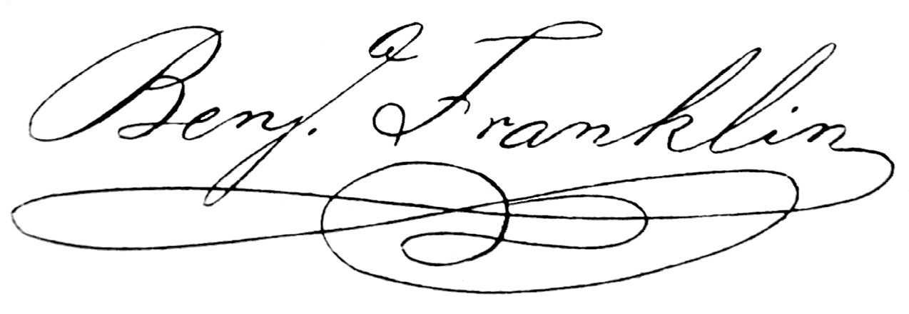 Benjamin Franklin Signature