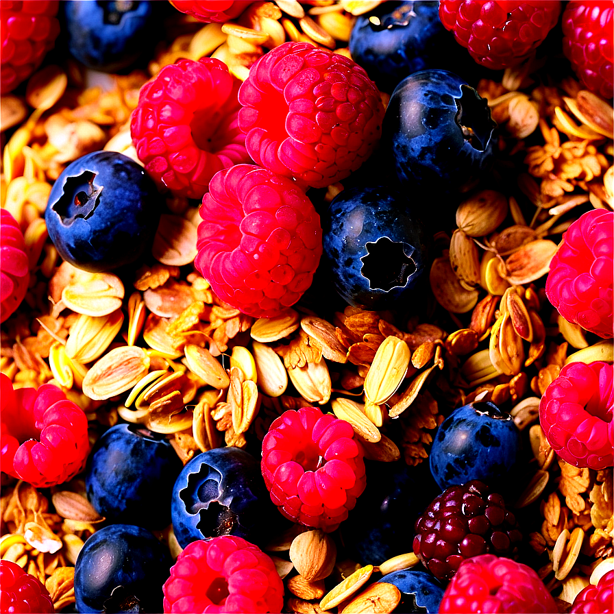 Berries and Granola PNG upd66 PNG with transparent background
