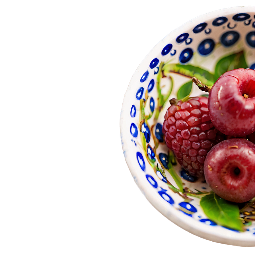 Berries in Bowl PNG 06122024 PNG with transparent background