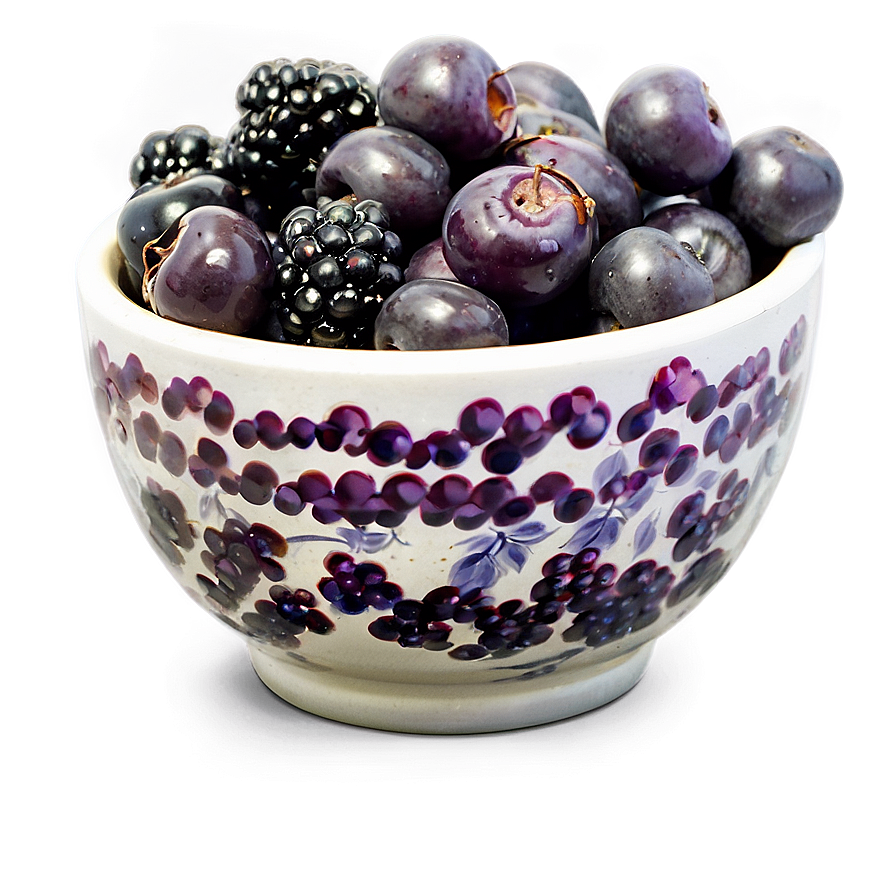 Berries in Bowl PNG 30 PNG with transparent background