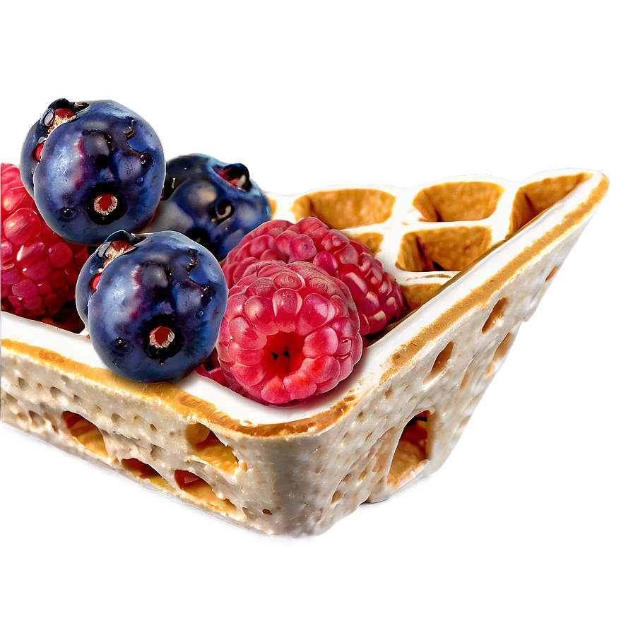 Berries in Waffle Cone PNG 06122024 PNG with transparent background