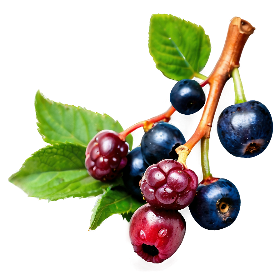 Berries on Pastel Background PNG 78 PNG with transparent background