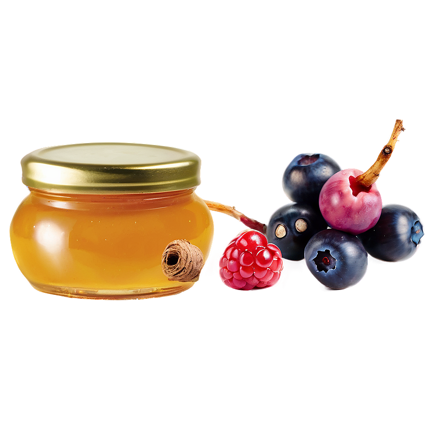 Berries with Honey PNG 06122024 PNG with transparent background