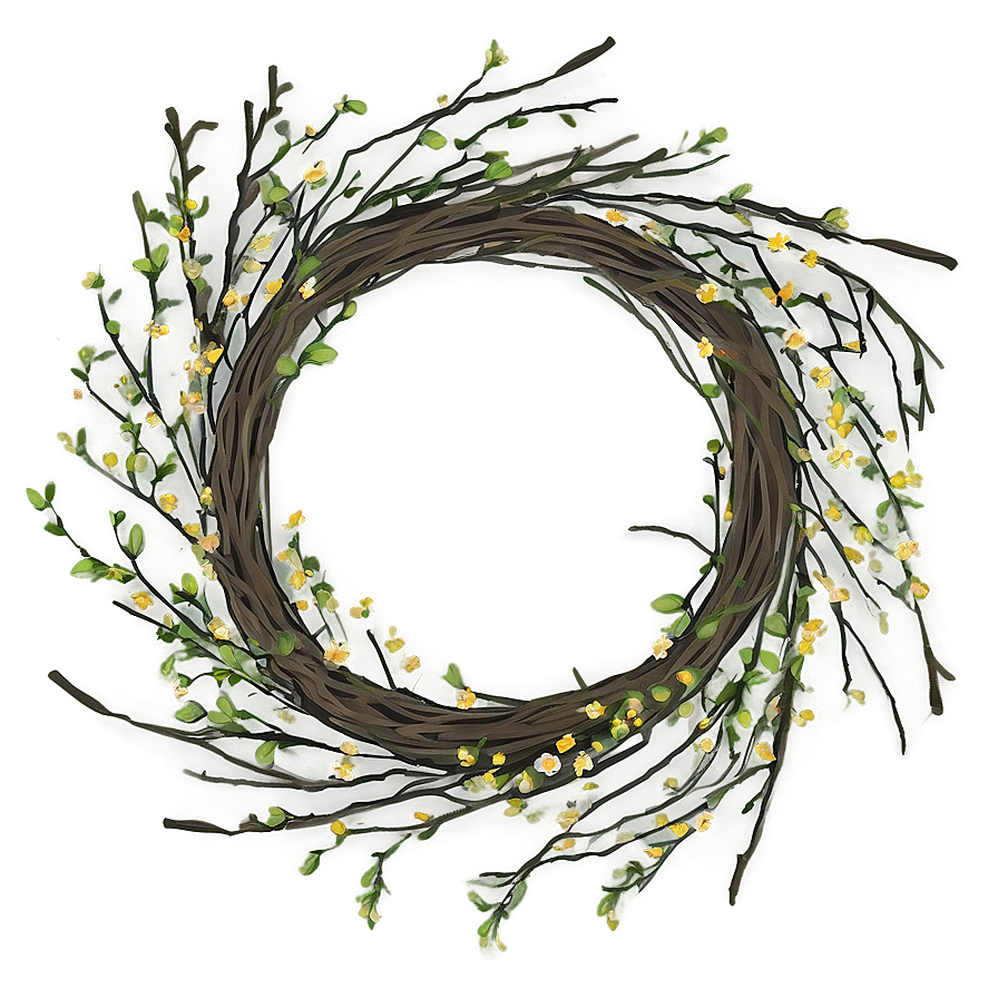 Berry And Twig Wreath Png 85