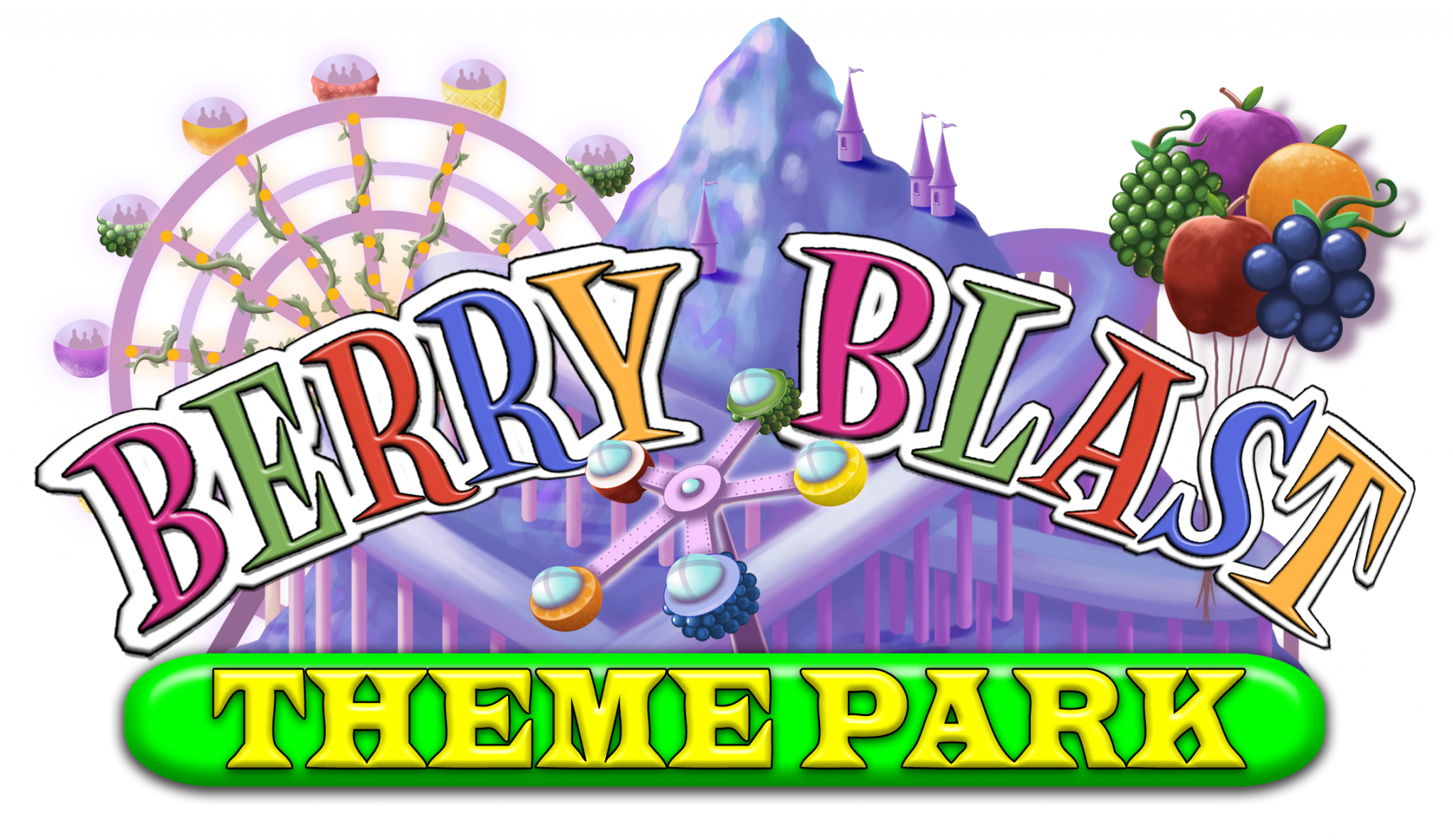 Berry Blast Theme Park Logo PNG with transparent background