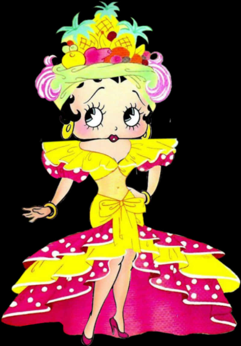 Betty Boop Tropical Fruit Hat