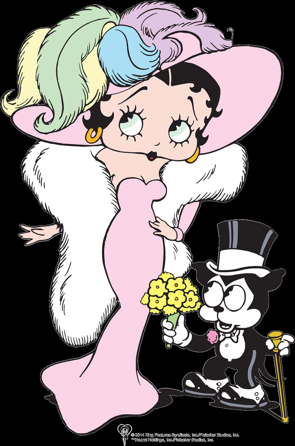 Betty In Easter Bonnet - Betty Boop Coloring Pages, HD Png Download PNG with transparent background