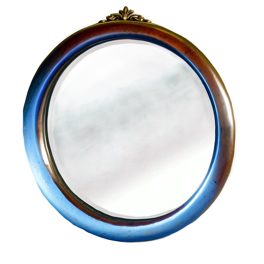 Beveled Edge Circle Mirror Png Khi50