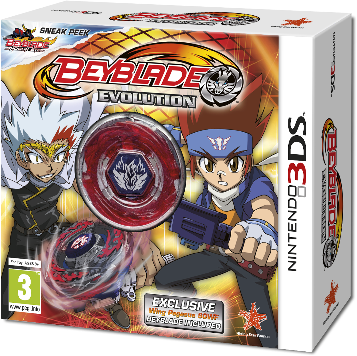 Beyblade Evolution Nintendo3 D S Game Packaging