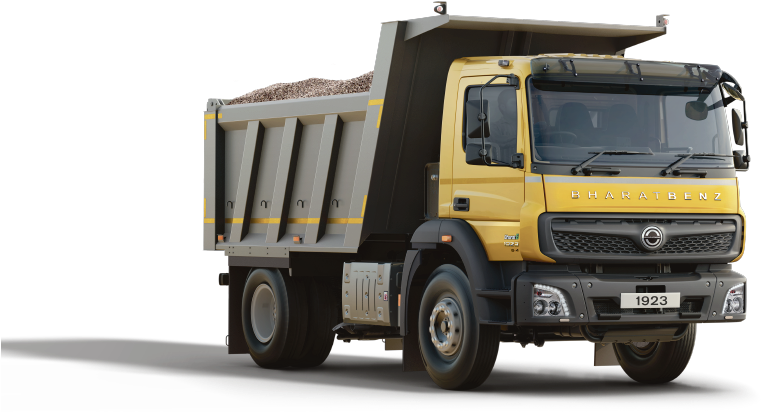 Bharat Benz_1923_ Tipper_ Truck_ Loaded