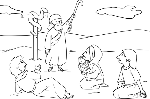 Biblical Scene_ Black Background PNG with transparent background