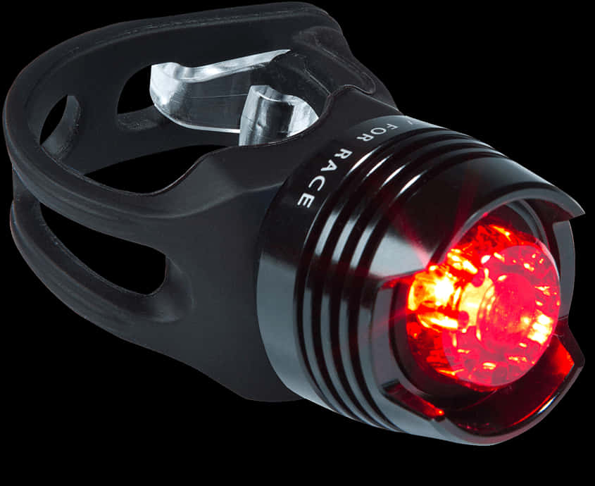 Bicycle Red Tail Light Illuminated