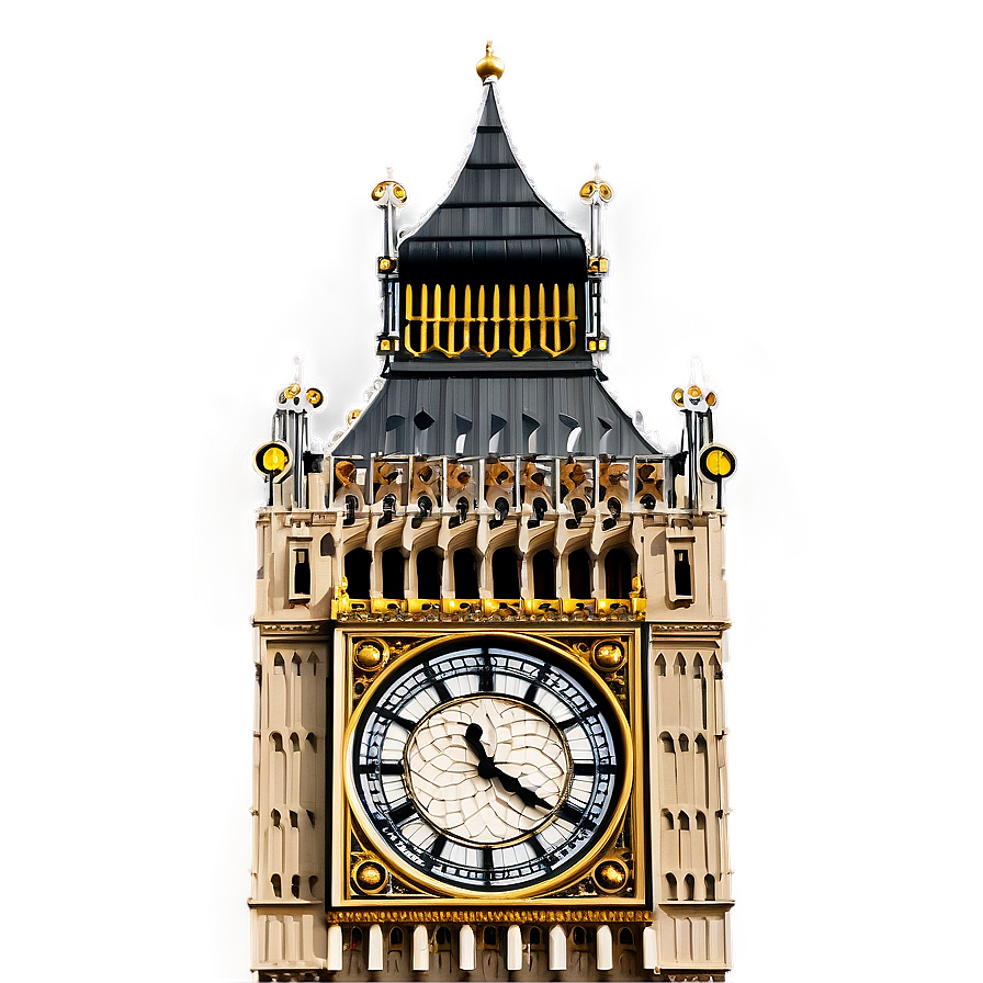 Big Ben Close-up Png Fxb11