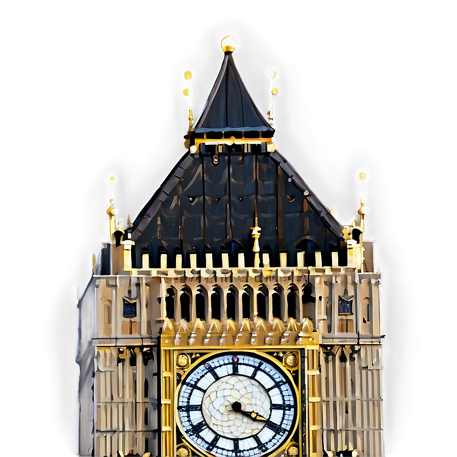 Big Ben Close-up Png Ibn2