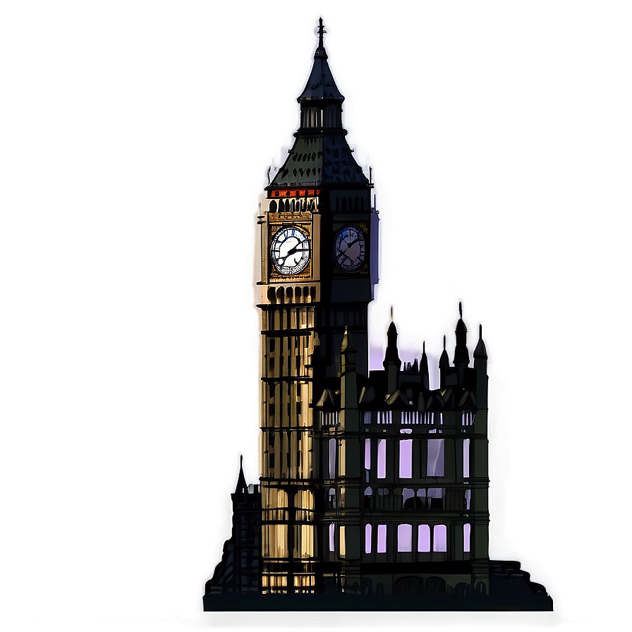 Big Ben Twilight View Png Vap18