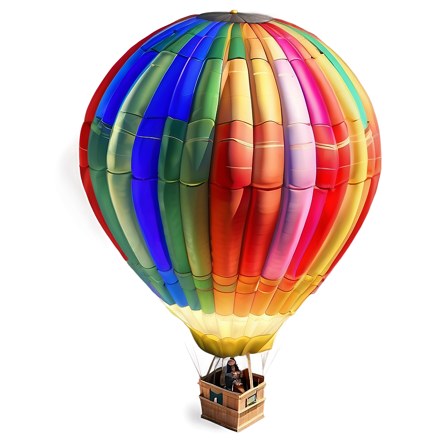 Big Colorful Hot Air Balloon PNG 33 PNG with transparent background