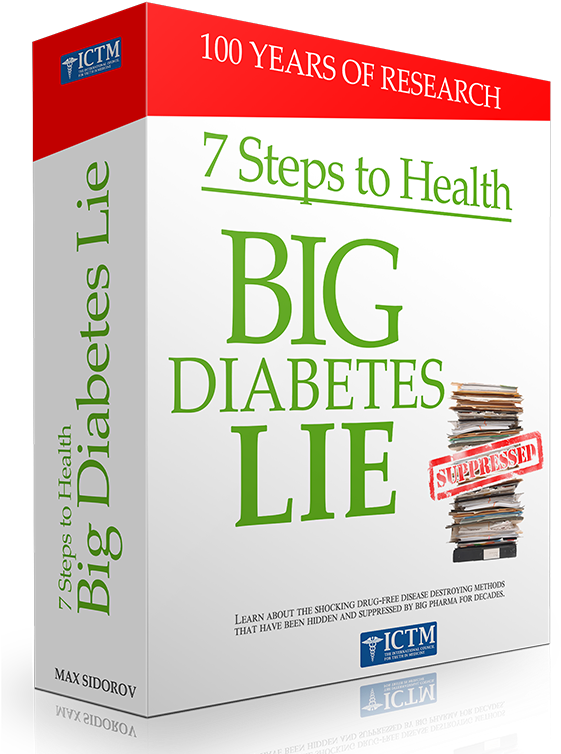 Big Diabetes Lie Book Cover PNG with transparent background