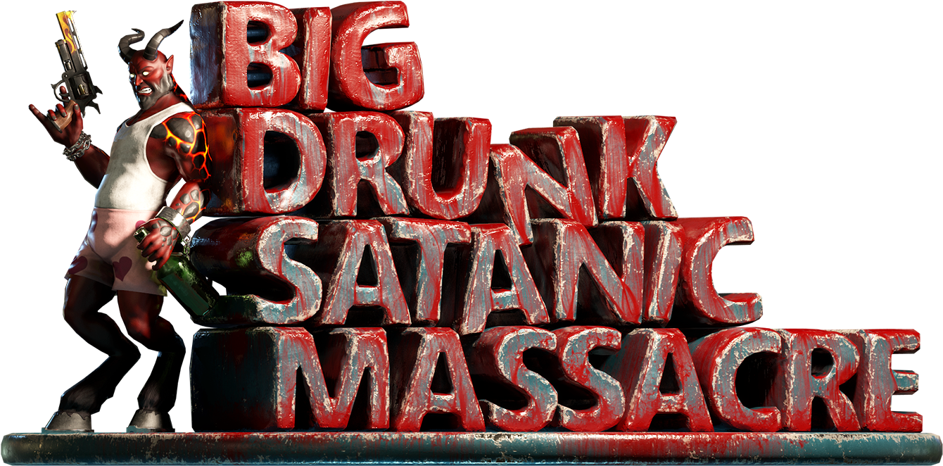 Big Drunk Satanic Massacre Game Art