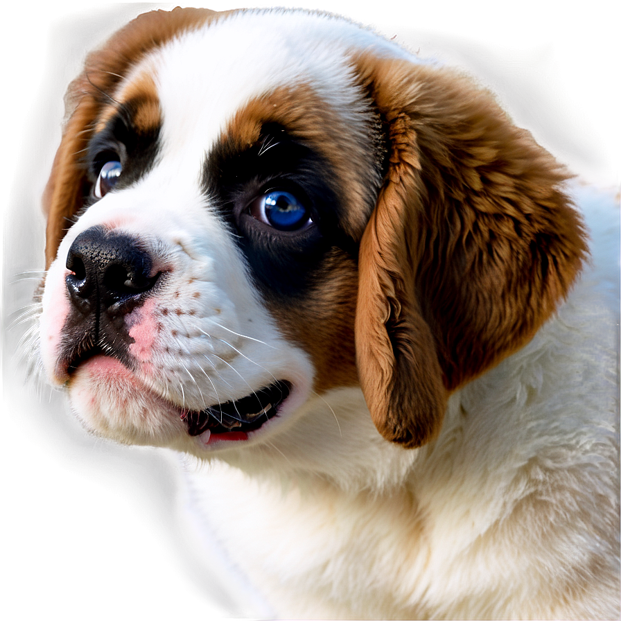 Big Eyed Saint Bernard Puppy Png 11