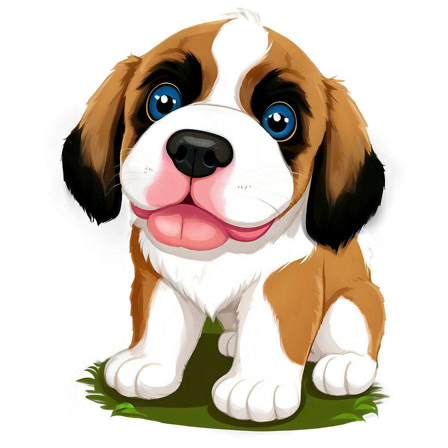 Big Eyed Saint Bernard Puppy Png Pbk