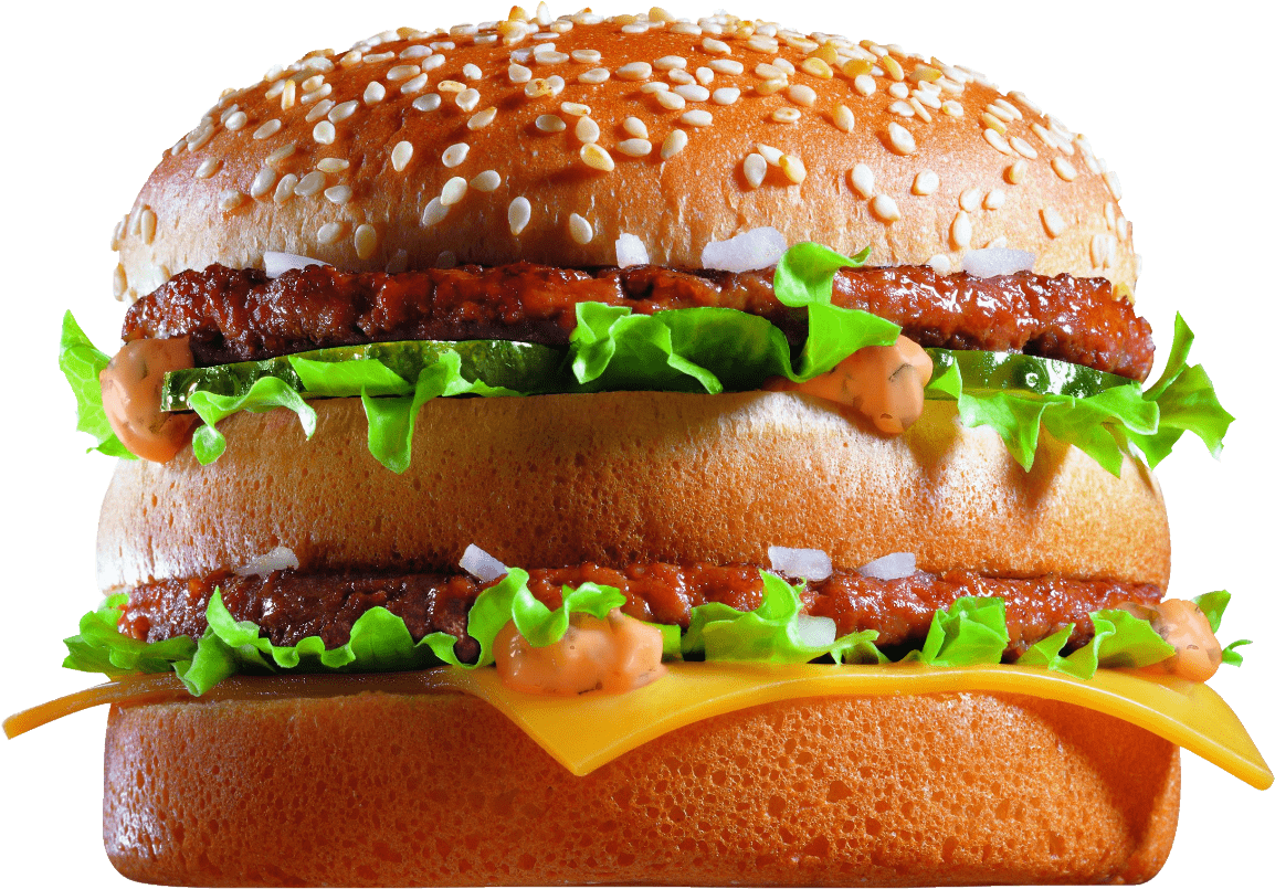 Mcdonald's Big Mac Close Up - Mcdonalds Big Mac Burger, HD Png Download PNG image with a transparent background, free high-resolution download