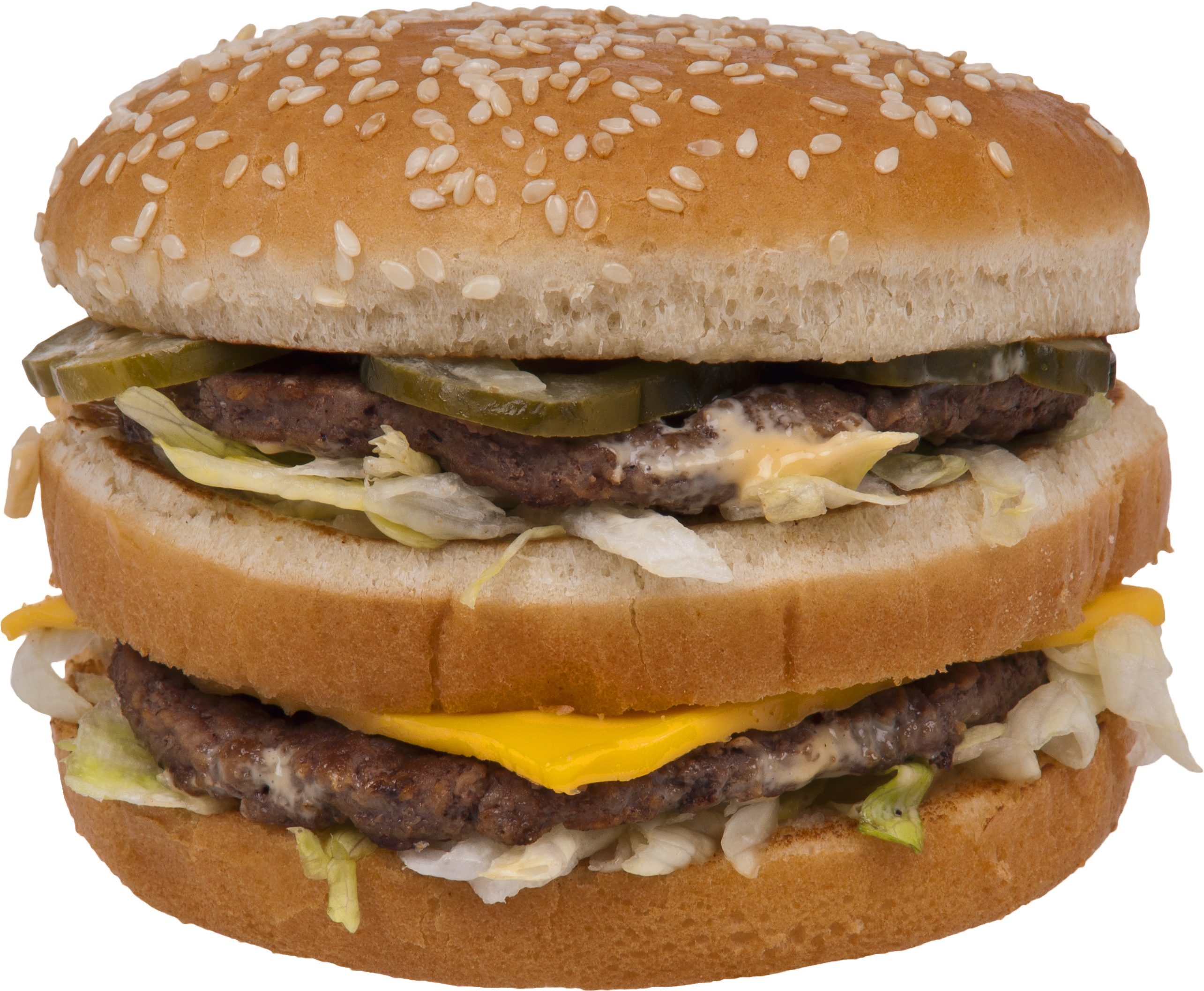 Big Mac Hamburger With Clear Background - Transparent Big Mac, HD Png Download PNG image with a transparent background, free high-resolution download