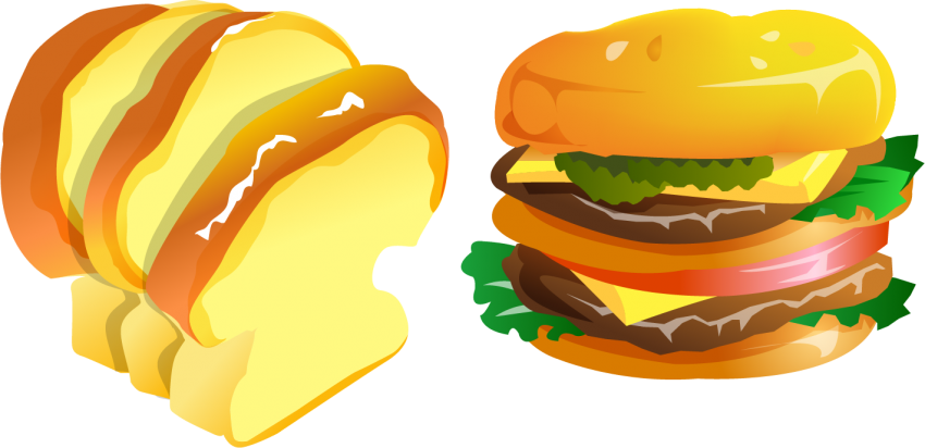 Burger Cartoon Big Mac, HD Png Download PNG image with a transparent background, free high-resolution download