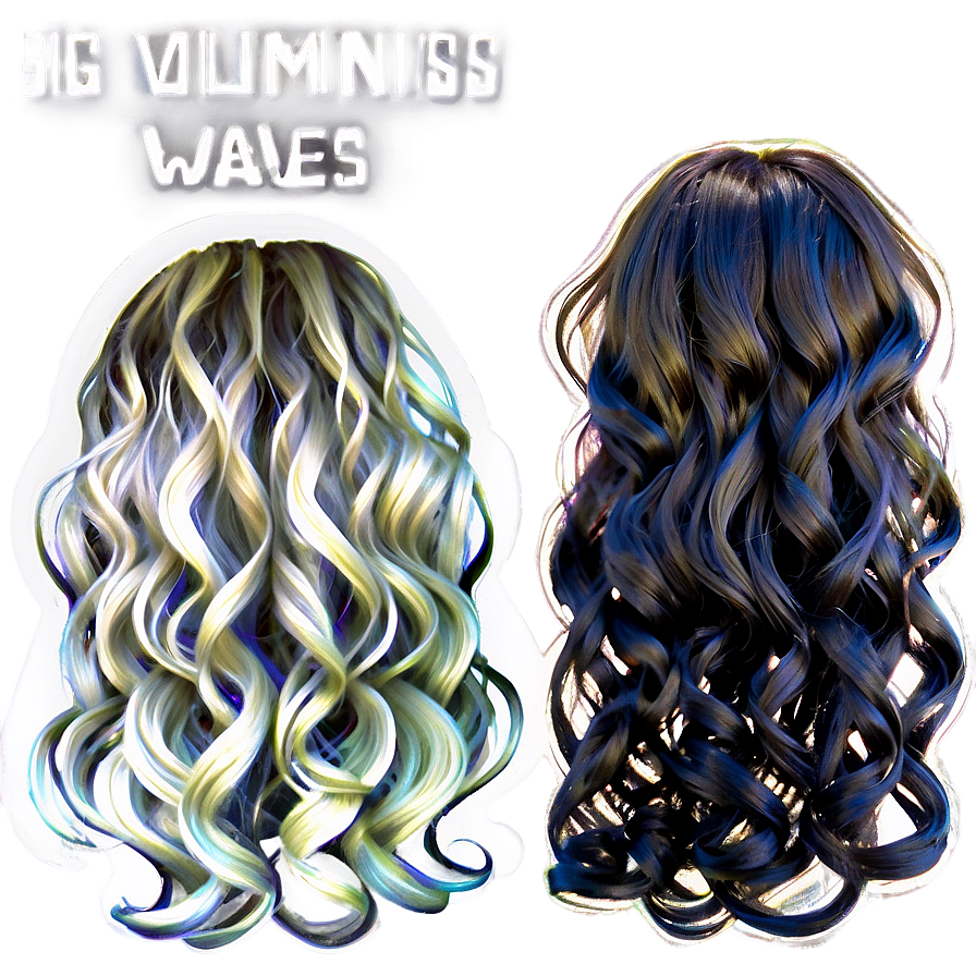 Big Voluminous Hair Waves Png 26 Image